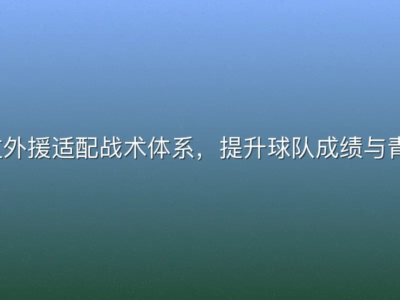 如何通过外援适配战术体系，提升球队成绩与青训水平？